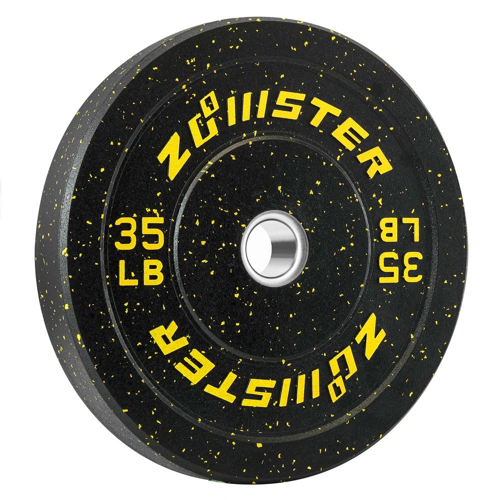 Bumper Weight Plate Olympic Plate Hi-Temp Bumper Weight Plate with Steel Insert Strength Training Weight Lifting Plate (35LB X 1)