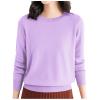 Merino Wool T Shirts for Women Long Sleeve Shirts for Women Merino Wool Base Layer Sweater Crew Neck Travel Hiking Tee T Shirt Pullover Shirt Tops view 1