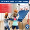 BAGAIL Basketball Arcade Game, Electronic Basketball Shooting Game with 8 Game Modes, Arcade Sounds, Foldable Frame, 4 Balls, Inflation Pump, Ideal Indoor Sport Games for All Players - Dual Shots view 2
