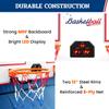 BAGAIL Basketball Arcade Game, Electronic Basketball Shooting Game with 8 Game Modes, Arcade Sounds, Foldable Frame, 4 Balls, Inflation Pump, Ideal Indoor Sport Games for All Players - Dual Shots view 3
