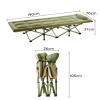 Folding Bed with Mattress, 70cm Extra Wide Portable Camp Cot Heavy Duty Sturdy Foldaway Guest Bed Strong Thicker Tubes Sleeping Bed Cot for Office, Beach, Garden, Patio view 2