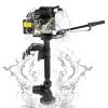 CAIHAOA 4-Stroke Outboard Motor - 4HP 55CC Jet Pump Boat Engine with Air-Cooling & CDI Cooling System for Inflatable Fishing, Jet, Canoes view 1