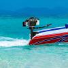 CAIHAOA 4-Stroke Outboard Motor - 4HP 55CC Jet Pump Boat Engine with Air-Cooling & CDI Cooling System for Inflatable Fishing, Jet, Canoes view 2