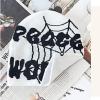2THESTARS Y2K Beanie Hat for Men & Women Trendy Soft Stretchable Winter Cap, Spider Design Cold Knit Weather Accessory - White view 3