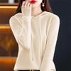 QARMAX Sweater Hoodies for Women Fall Winter Cashmere Hooded Sweater Wool Pullovers Long Sleeve Knitting Stretch Sweater (D,M) view 3