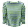 Fanway&EC Girls Casual Long Sleeve T Shirts Basic Crewneck Striped Tunic Blouses Tops Green view 4