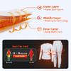 ATTRACO Thermal Underwear Women Thin Long Johns Athletic Base Layer Women Thermal Top Bottom White XL view 3