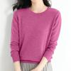 Sweaters for Women Merino Wool Shirt Long Sleeve Crew Neck Travel Hiking Tee Base Layer Sweater Pullover Tops A17pink,Small view 2