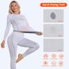 ATTRACO Women's Thermal Underwear Top and Bottom Sets Breathable Long John Ultra Thin Base Layers White L view 4