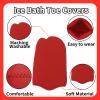 2 Pairs Ice Bath Toe Socks, Cold Plunge Toe Covers, Ice Bath Toe Booties Cold Plunge Toe Booties, Cold Plunge Tub Accessories, Reusable Neoprene Toe Warmers for Cold Plunge at Home S-Red view 2