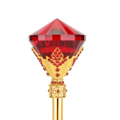 Snowflake Fairy Princess Wands Crystal Magic Wand for Pageant Party Birthday (Red)