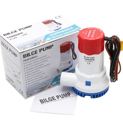 Creatorele 12 V 1500 GPH Electric Bilge Pump, No Noise And Easy To Install Boat Bilge Pump, Suitable For Aquarium, Swimming Pool, Water Tank And Other Places
