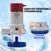 Creatorele 12 V 1500 GPH Electric Bilge Pump, No Noise And Easy To Install Boat Bilge Pump, Suitable For Aquarium, Swimming Pool, Water Tank And Other Places view 4