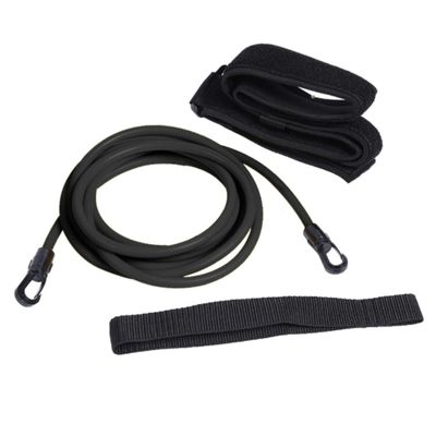 Pineeseatile Stationary Swimming Tether Swim Training Belts 4M Black