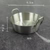 IGRIXLSD 1PC Stainless Steel Tableware, Lightweight And Portable Korean Round Plate Suitable For Home Or Outdoor Camping(S Silver) view 2