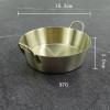 IGRIXLSD 1PC Stainless Steel Tableware, Lightweight And Portable Korean Round Plate Suitable For Home Or Outdoor Camping(M Gold) view 2