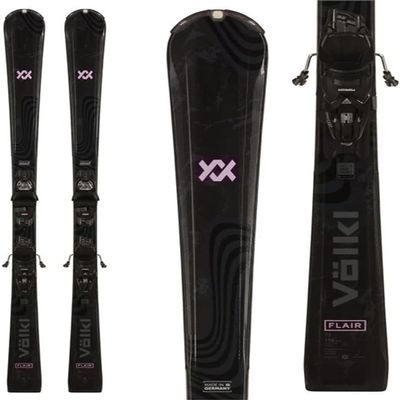 Volkl Women's Flair 7.2 Skis w/vMotion 10 GW Lady Black Bindings 2025 151