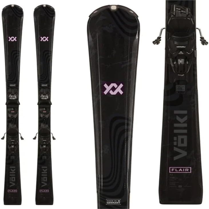 Volkl Women's Flair 7.2 Skis w/vMotion 10 GW Lady Black Bindings 2025 151