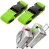 2Pack Add Bag Luggag Straps for Carry On Bag, Adjustable Suitcase Belt Add Bag Travel Attachment Accessories for Connect Your 3 Luggages, Green view 1
