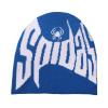 2THESTARS Y2K Beanie Hat for Men & Women Trendy Soft Stretchable Winter Cap, Spidas Design Cold Knit Weather Accessory - Blue