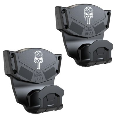 2Pack Gun Magnet Mount with Trigger Guard, Magnetic Car Gun Holster Hold up to 15LBS, Gun Magnet with Heightening Design Make it Easier to Get The Gun