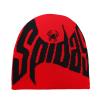 2THESTARS Y2K Beanie Hat for Men & Women Trendy Soft Stretchable Winter Cap, Spidas Design Cold Knit Weather Accessory - Red