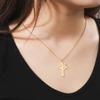 WBYDRWG Leafless Tree Necklace,Stainless Steel Leafless Tree Pendant Necklace,Family Tree Pendant Necklace,with Gift Box (Gold-60cm,One-Size) view 2