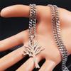 WBYDRWG Leafless Tree Necklace,Stainless Steel Leafless Tree Pendant Necklace,Family Tree Pendant Necklace,with Gift Box (Gold-60cm,One-Size) view 3