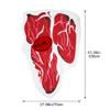 Vobumix Funny Steak Printed Costume Food Cosplay Outfit Halloween Party Play Jumpsuit Couple Dress Up Costume for Carnival Party view 3