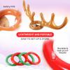 CircleCraft Inflatable Reindeer Antler Ring Toss Game Set  2025 Christmas Party Games for Families  Includes 2 Antler Hats, 10 Rings, Red Reindeer Noses, and Pump  Perfect for Holiday Fun view 3
