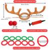 CircleCraft Inflatable Reindeer Antler Ring Toss Game Set  2025 Christmas Party Games for Families  Includes 2 Antler Hats, 10 Rings, Red Reindeer Noses, and Pump  Perfect for Holiday Fun view 4