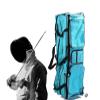 XNSHENGXAN Fencing Sword Bag, Fencing Sword Carry Bag with Back Ttrap, Fencing Roller Storage Bag, Made of Waterproof Oxford Cloth,Holds Longsword, Fencing Mask,Lake blue view 1