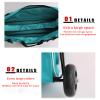 XNSHENGXAN Fencing Sword Bag, Fencing Sword Carry Bag with Back Ttrap, Fencing Roller Storage Bag, Made of Waterproof Oxford Cloth,Holds Longsword, Fencing Mask,Lake blue view 3