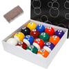 YDDS Billiard Balls Set 2-1/4" Regulation Size Pool Table Balls for Replacement (16 Resin Balls & Cue Cleaning Cloth) view 1