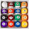 YDDS Billiard Balls Set 2-1/4" Regulation Size Pool Table Balls for Replacement (16 Resin Balls & Cue Cleaning Cloth) view 2