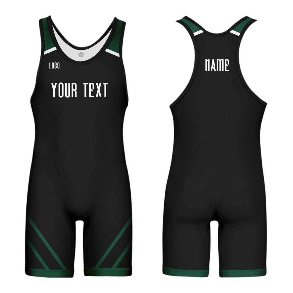 DIYUME Men Women Classic Athletic Wrestling Singlet Team Uniform Design Your Own Pattern (Unisex Adult/Youth Sizes)