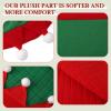 Abbylike 6 Pcs Christmas Holiday Santa Leg Wraps with Faux Fur Trim Holiday Santa Horse Hat All Purpose Santa Saddle Pad for Christmas Horse Costume Accessories (Classic Style, Red,Green) view 4