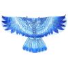 LOGOFUN Halloween Bird-Wings-Parrot-Costume for Adults Double-Sided Bird Wings Props Realistic Feather Cape for Women Men Halloween Cosplay Party Costume Accessories - Sky Blue