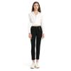 GLOWELFA Womens Dress Pants High Waisted Straight Leg Cotton Business Casual Office Work Slacks for Women Black (07121,XX-Large,Black) view 1