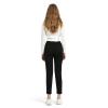 GLOWELFA Womens Dress Pants High Waisted Straight Leg Cotton Business Casual Office Work Slacks for Women Black (07121,XX-Large,Black) view 2