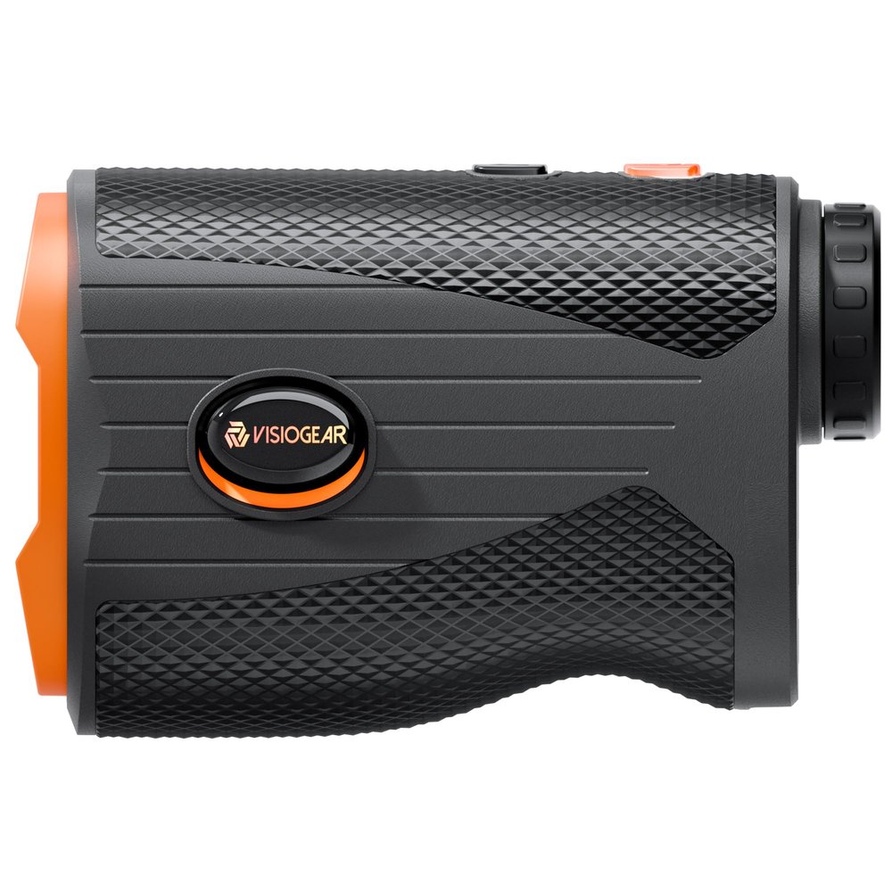 VISIOGEAR Golf Rangefinder with Slope, 1200 Yards Laser Range Finder for Golfer, 7X Magnification Range Finder Rechargeable Golf Accessories for Men, Flag Pole Locking Vibration, Black