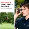 VISIOGEAR Golf Rangefinder with Slope, 1200 Yards Laser Range Finder for Golfer, 7X Magnification Range Finder Rechargeable Golf Accessories for Men, Flag Pole Locking Vibration, Black view 2