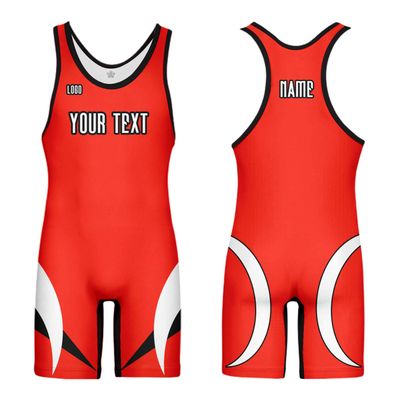 DIYUME Men's Youth Custom Sublimated Singlet for Wrestling, MMA & Powerlifting