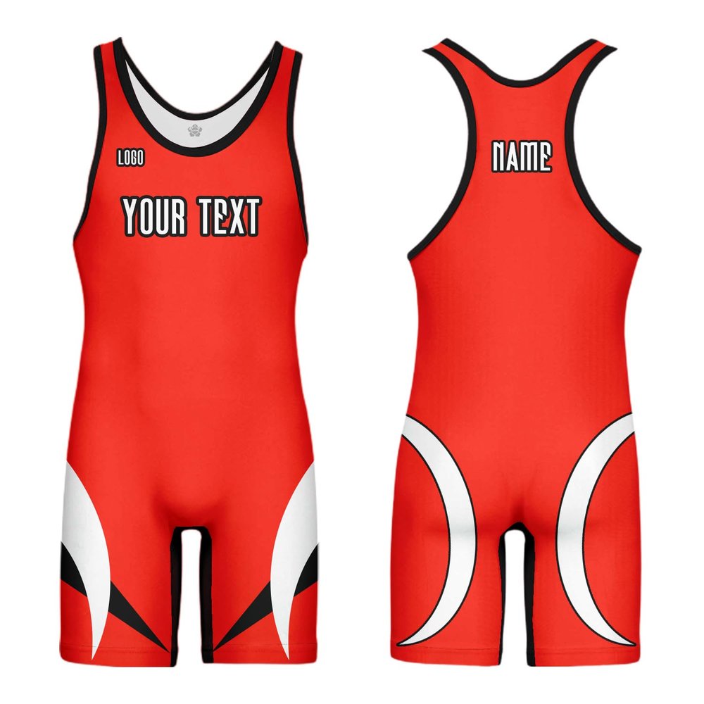 DIYUME Men's Youth Custom Sublimated Singlet for Wrestling, MMA & Powerlifting