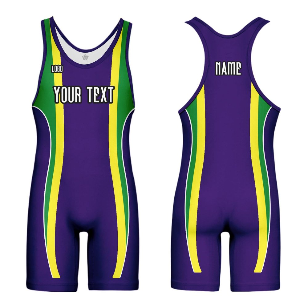 DIYUME Made Your Own Unisex Wrestling Singlet, Powerlifting Singlet for Training (Unisex Adult/Youth)