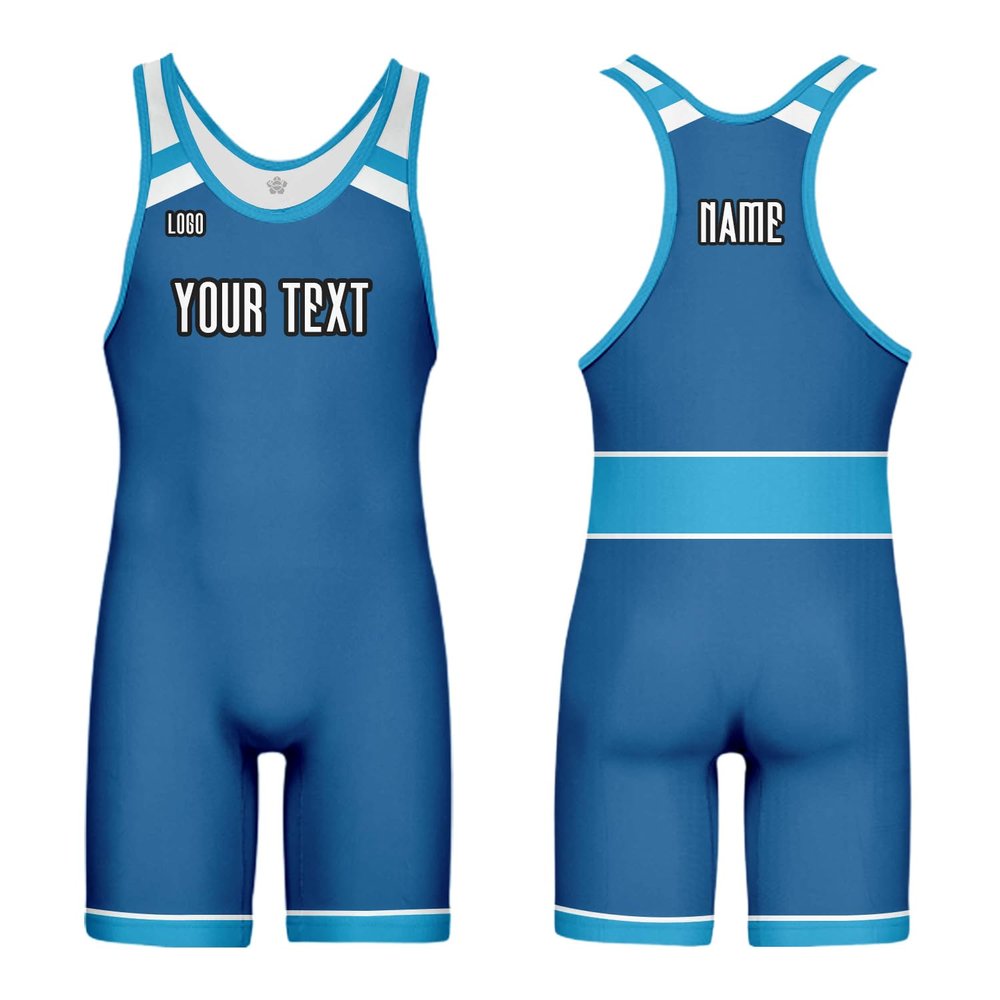 DIYUME Custom Classic Wrestling Singlets Sport Bodysuit Active Jumpsuits Add Your Logo