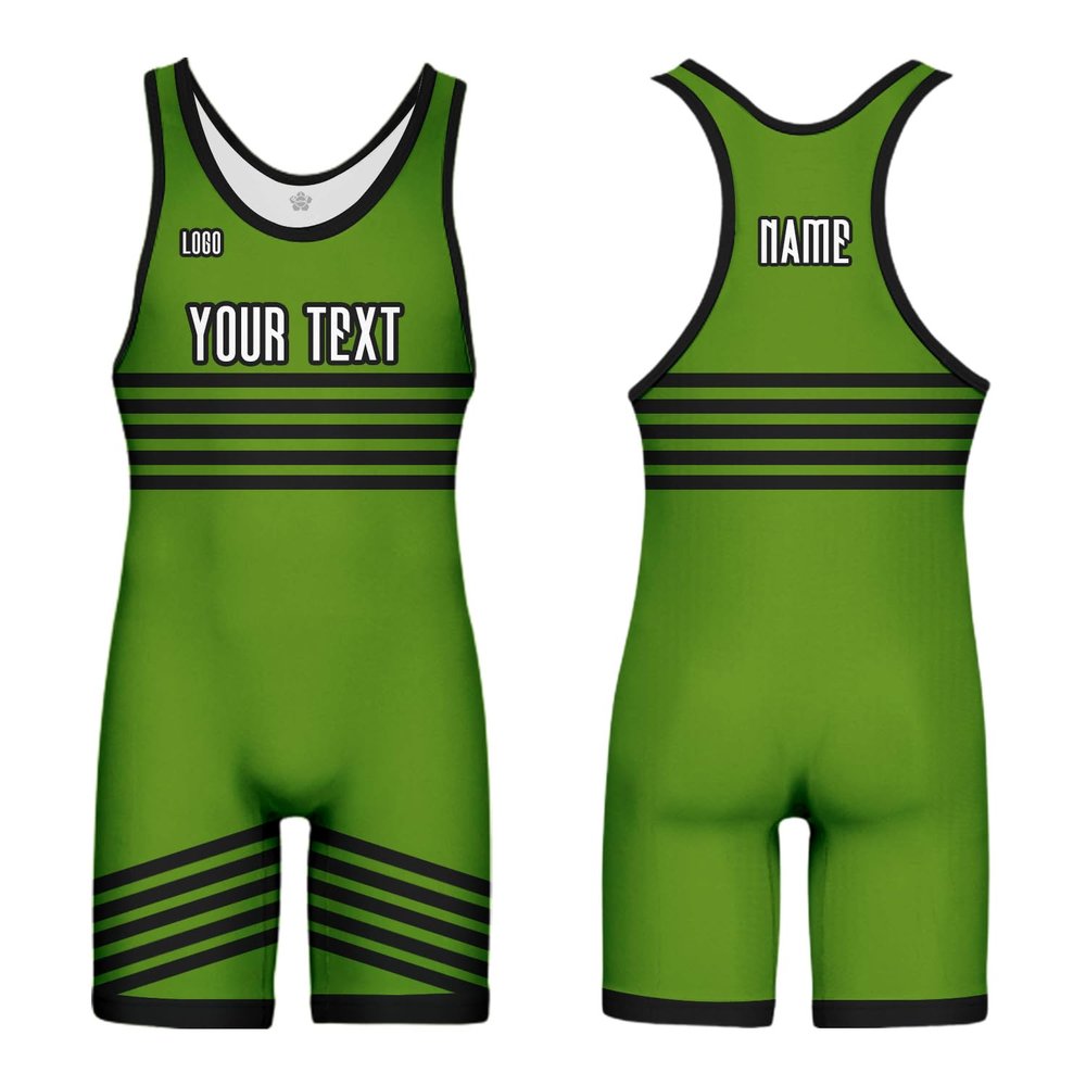 DIYUME Men's Youth Custom Sublimated Singlet for Wrestling, MMA & Powerlifting