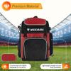 Vizari Cambria Multi-Sport Backpack (Red/White) with National Team Soccer Ball Combo | Versatile Sports Backpack with Durable Faux Leather & Rubber Country Ball (Australia, Size 4) view 2