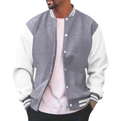 Lolvmvchi Prime The Day Deals Today 2024,Packable Jacket Men, Men'S Large Size Winter Button Coat Lapel Long Sleeve Thickened Vintage Jacket Popular Jackets For (Grey, L)