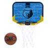 Franklin Sports NBA Memphis Grizzlies Mini Over the Door Basketball Hoop - Kids Indoor Mini Hoop with Ball - NBA Fan Shop Toy for Bedroom + Office - Over the Door Set view 1